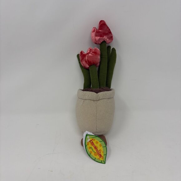 RARE NWT Jellycat Amuseable Tulip potted plush toy pink OUT OF STOCK online - Picture 5 of 5